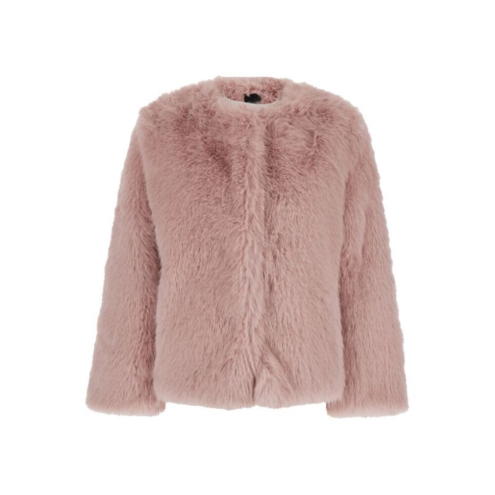 Plain Women Fake Fox Fur Jacket